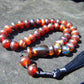 25gr Hand Tasbih 33+2 Beads 8 mm Indonesian Cherry Red Amber for Healing 26TBS49