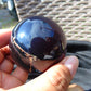 100 gr Shaped Ball Sphere 57 mm Indonesian Blue Amber for Healing AJ1057