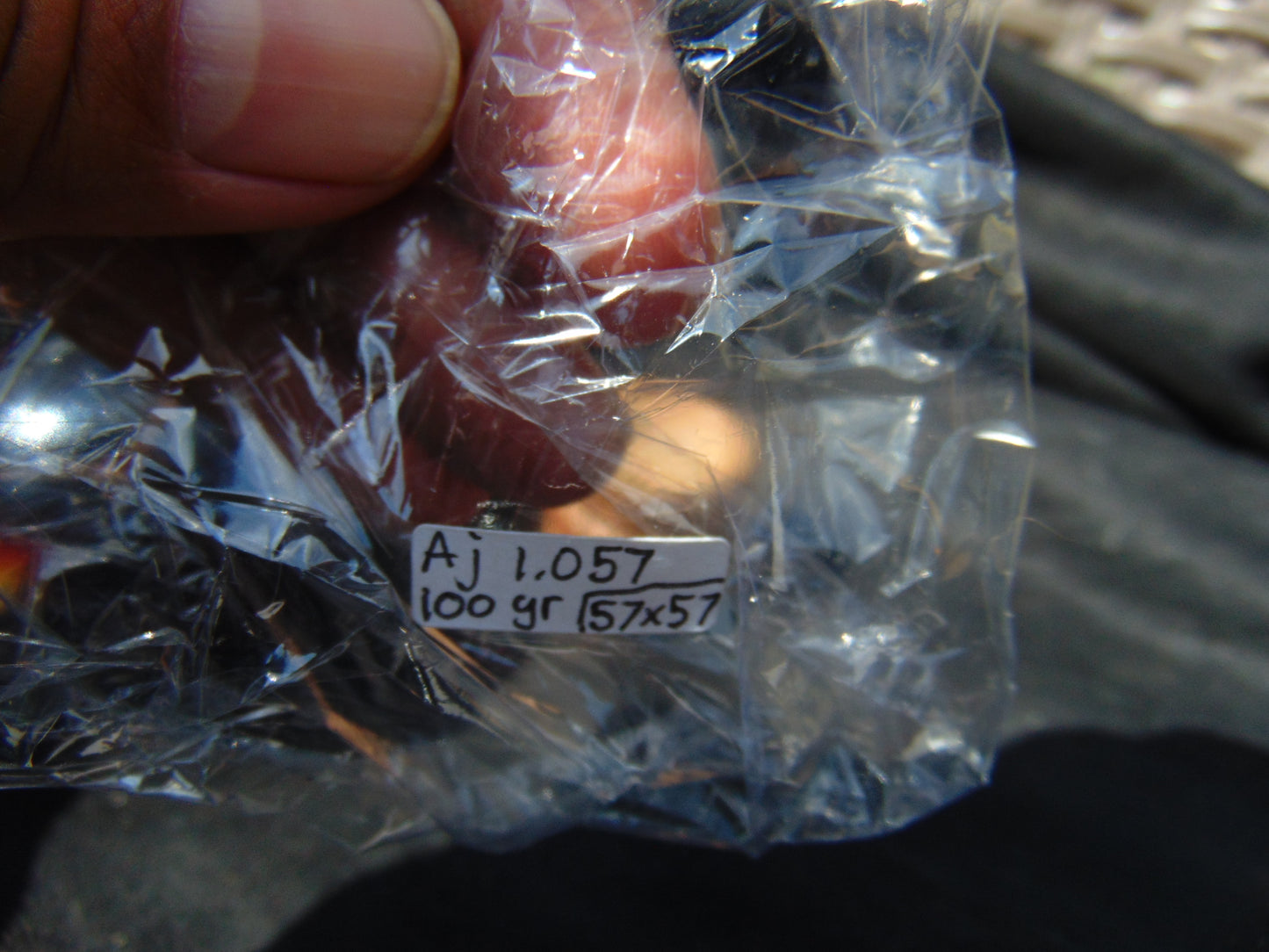 100 gr Shaped Ball Sphere 57 mm Indonesian Blue Amber for Healing AJ1057