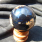 84 gr Shaped Ball Sphere 53 mm Indonesian Black Blue Amber for Healing AJ1050