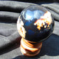 84 gr Shaped Ball Sphere 53 mm Indonesian Black Blue Amber for Healing AJ1050