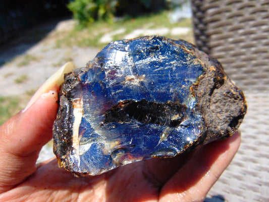 66 gram Rough Raw Indonesian Blue Amber for Healing RBAR81