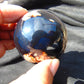 84 gr Shaped Ball Sphere 53 mm Indonesian Black Blue Amber for Healing AJ1050