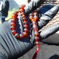 23 gr Hand Tasbih 33+2 Beads 8 mm Indonesian Cherry Red Amber for Healing 26TBS39