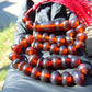 23 gr Hand Tasbih 33+2 Beads 8 mm Indonesian Cherry Red Amber for Healing 26TBS39