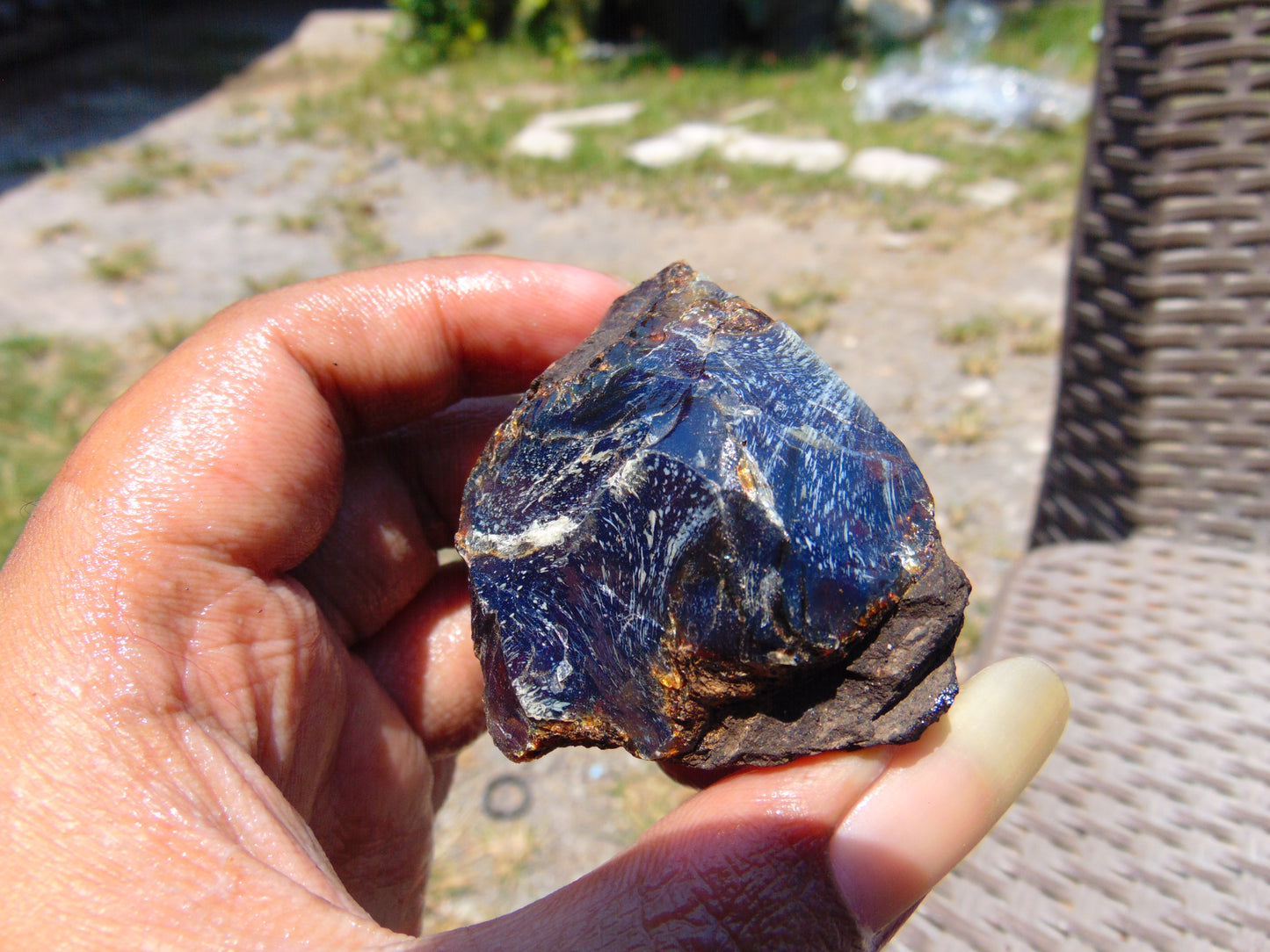 31 gram Rough Raw Indonesian Blue Amber for Healing RBAR87
