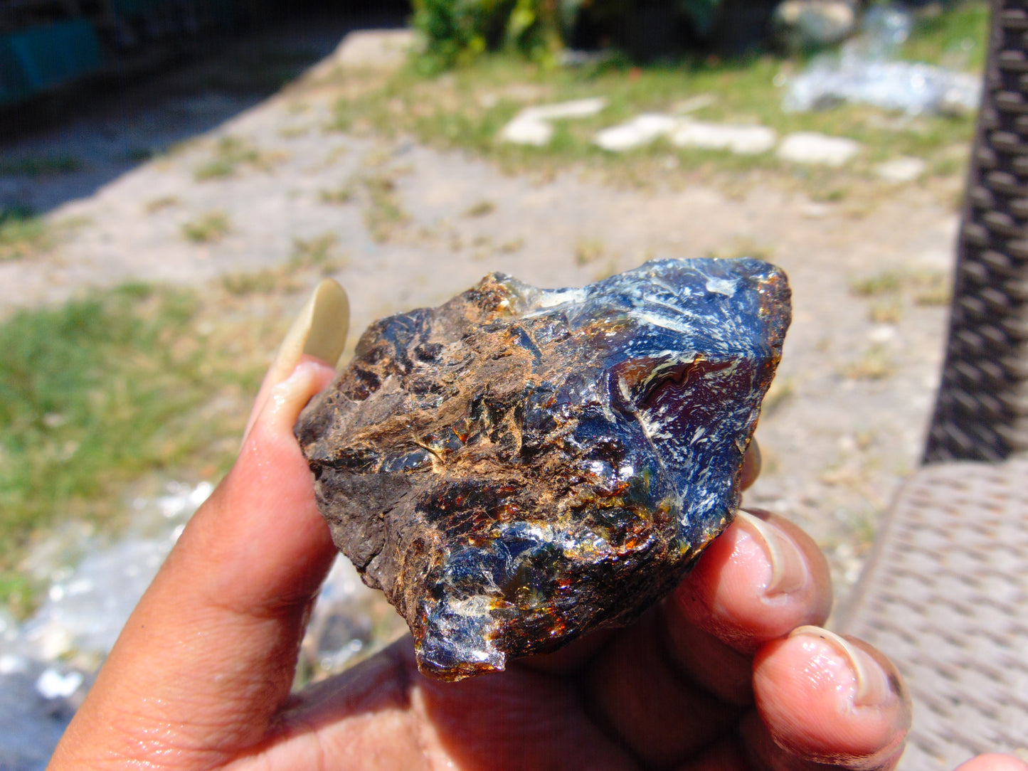 31 gram Rough Raw Indonesian Blue Amber for Healing RBAR87