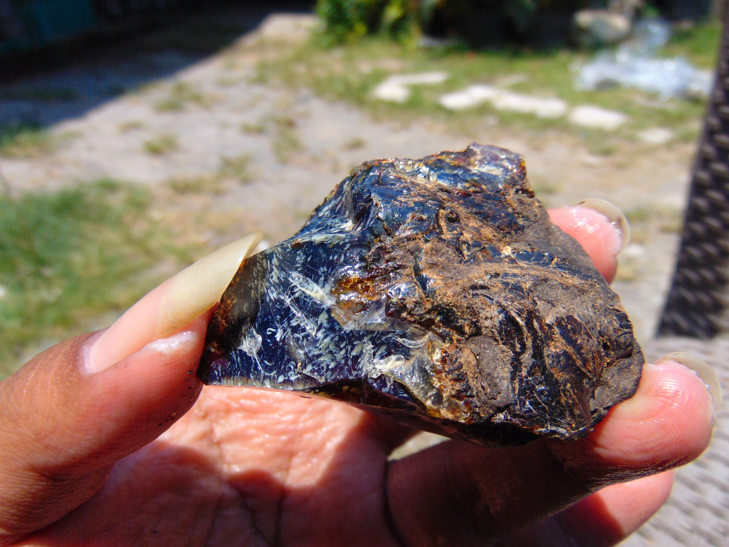 31 gram Rough Raw Indonesian Blue Amber for Healing RBAR87
