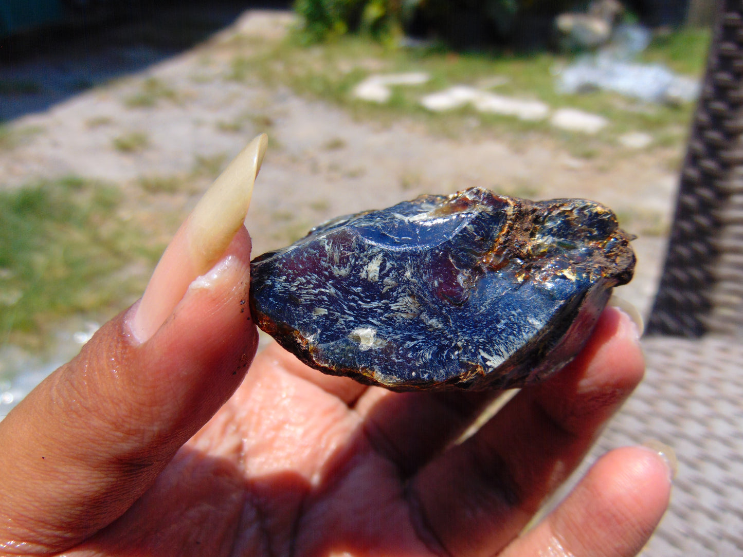 31 gram Rough Raw Indonesian Blue Amber for Healing RBAR87