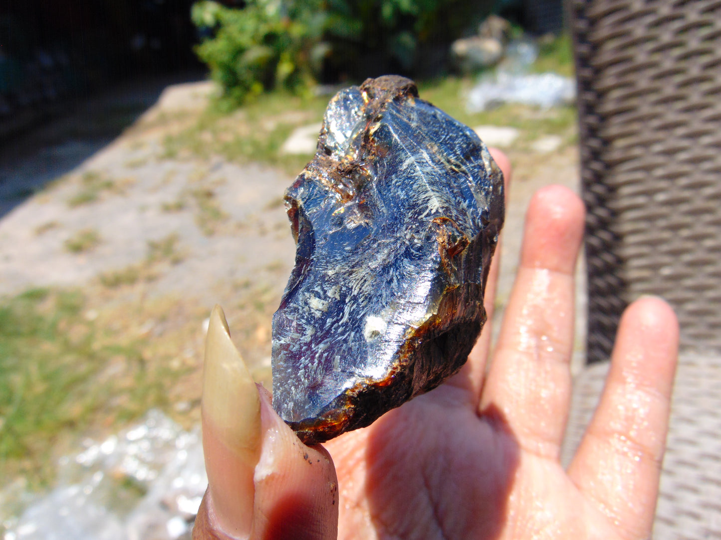 31 gram Rough Raw Indonesian Blue Amber for Healing RBAR87