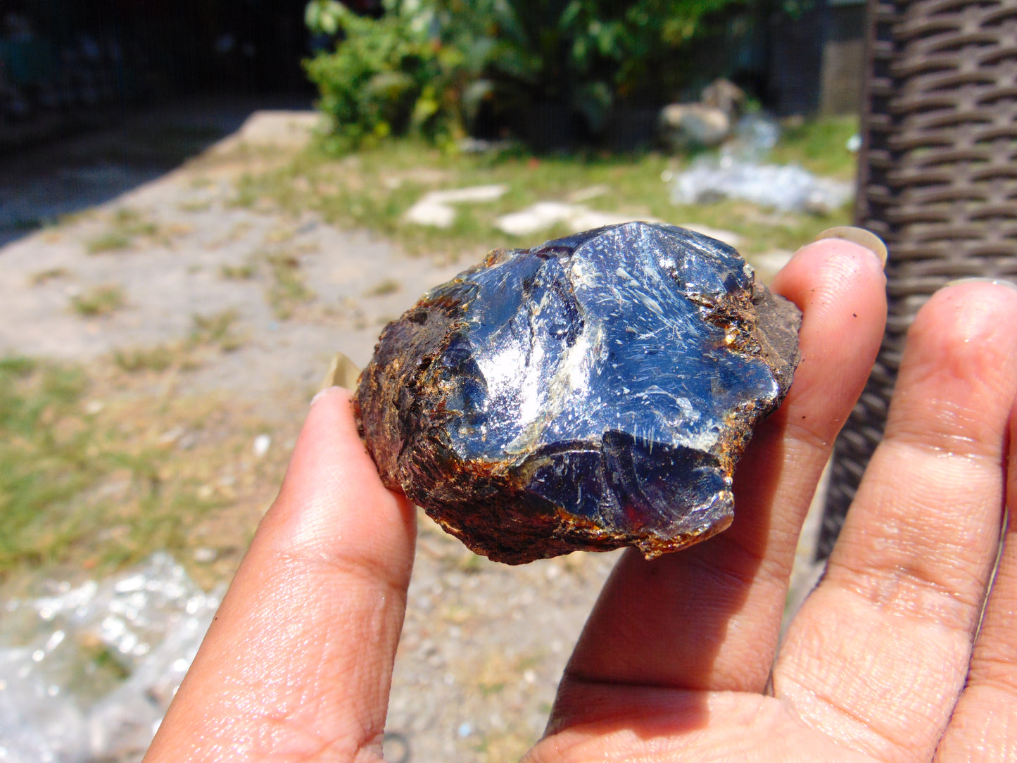 31 gram Rough Raw Indonesian Blue Amber for Healing RBAR87