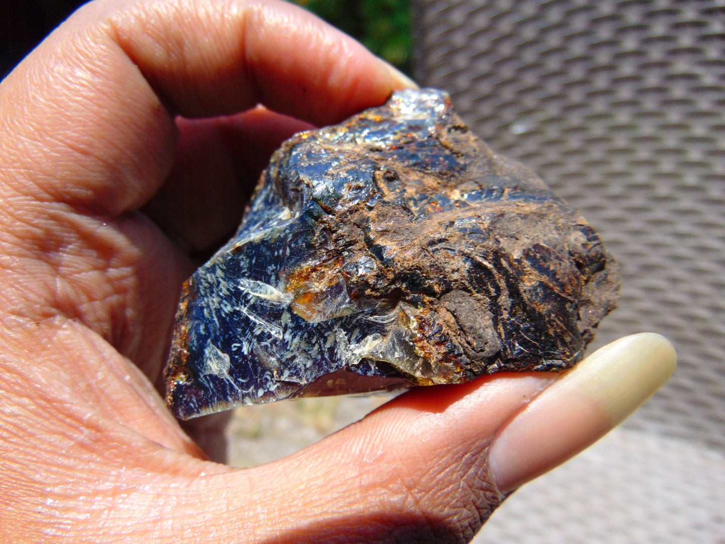 31 gram Rough Raw Indonesian Blue Amber for Healing RBAR87