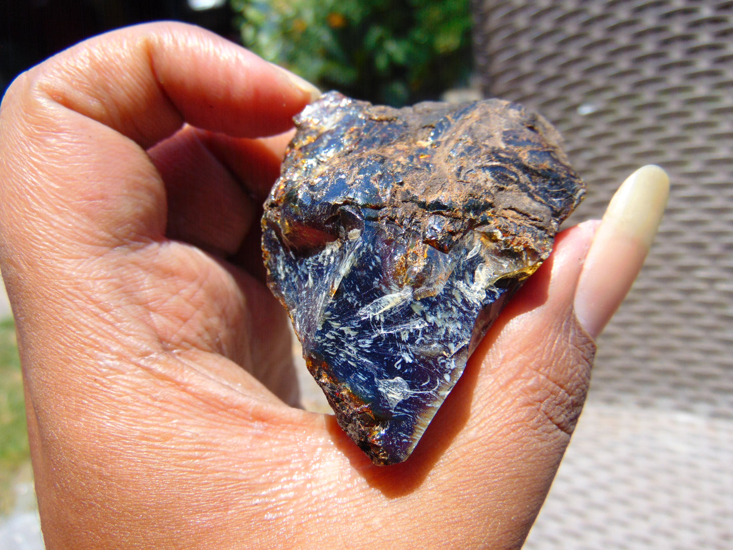 31 gram Rough Raw Indonesian Blue Amber for Healing RBAR87