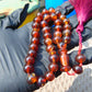 30 gr Hand Tasbih 36 Beads 10 mm Indonesian Red Amber for Healing TB10i10