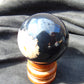 87 gr Shaped Ball Sphere 54 mm Indonesian Black Amber for Healing AJ1065