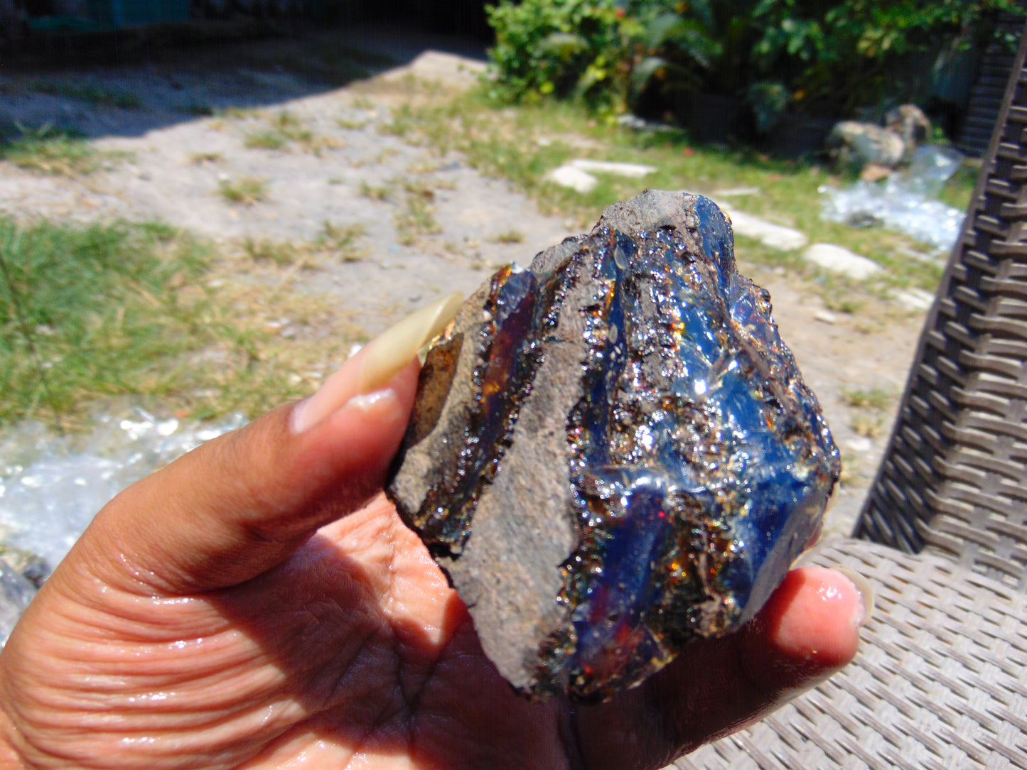 34 gram Rough Raw Indonesian Blue Amber for Healing RBAR31