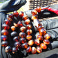 22 gr Hand Tasbih 33+2 Beads 8 mm Indonesian white Red Amber for Healing 26TBS38