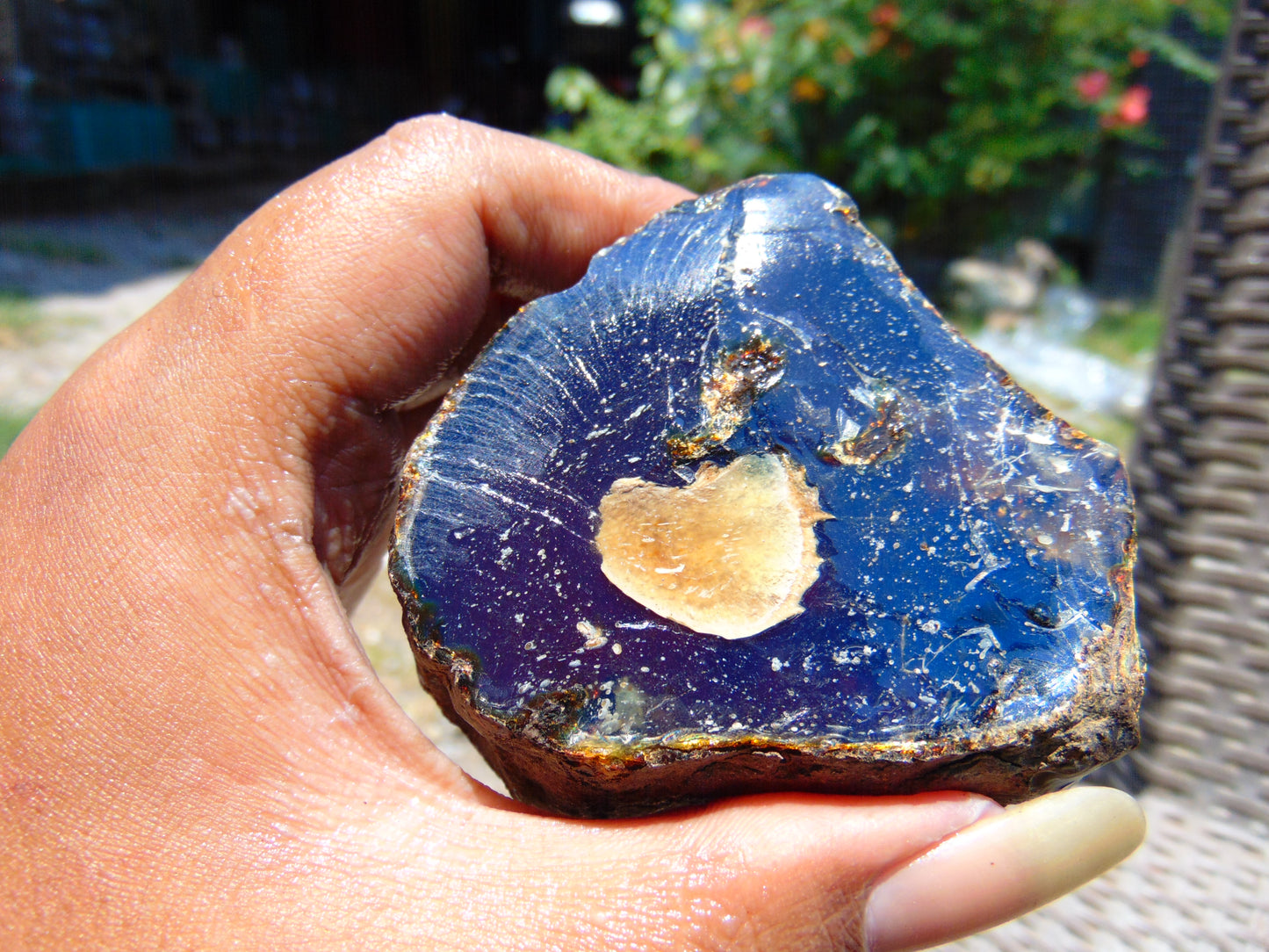 83 gram Rough Raw Indonesian Blue Amber for Healing RBAR19