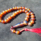 16 gr Hand Tasbih 33+2 Beads 8 mm Indonesian Bluish Red Amber for Healing 26TBS26