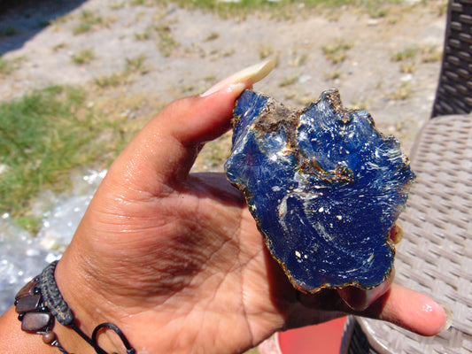70  gram Rough Raw Indonesian Blue Amber for Healing RBAR22