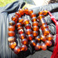 22gr Hand Tasbih 33+2 Beads 8 mm Indonesian Cherry Red Amber for Healing 26TBS40