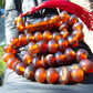 22gr Hand Tasbih 33+2 Beads 8 mm Indonesian Cherry Red Amber for Healing 26TBS40