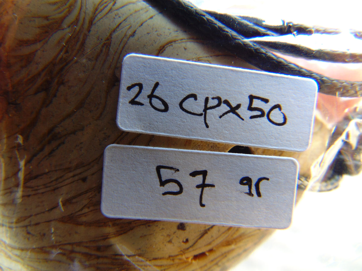 57 gr Genuine Natural Indonesian Aromatic Perfumed Yellow Amber Big Pendant 26CPX50