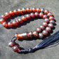 29gr Hand Tasbih 33+2 Beads 8 mm Indonesian Cherry Red Amber for Healing 26TBS46