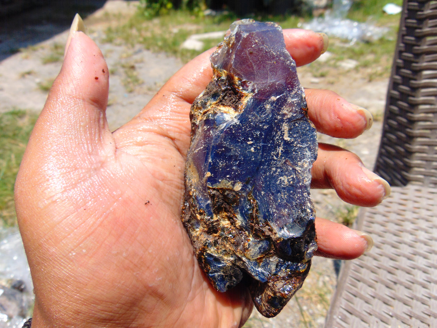 77 gram Rough Raw Indonesian Blue Amber for Healing RBAR82