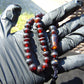 18 gr Hand Tasbih 33+2 Beads 8 mm Indonesian Cherry Red Amber for Healing 26TBS29