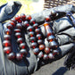 18 gr Hand Tasbih 33+2 Beads 8 mm Indonesian Cherry Red Amber for Healing 26TBS29