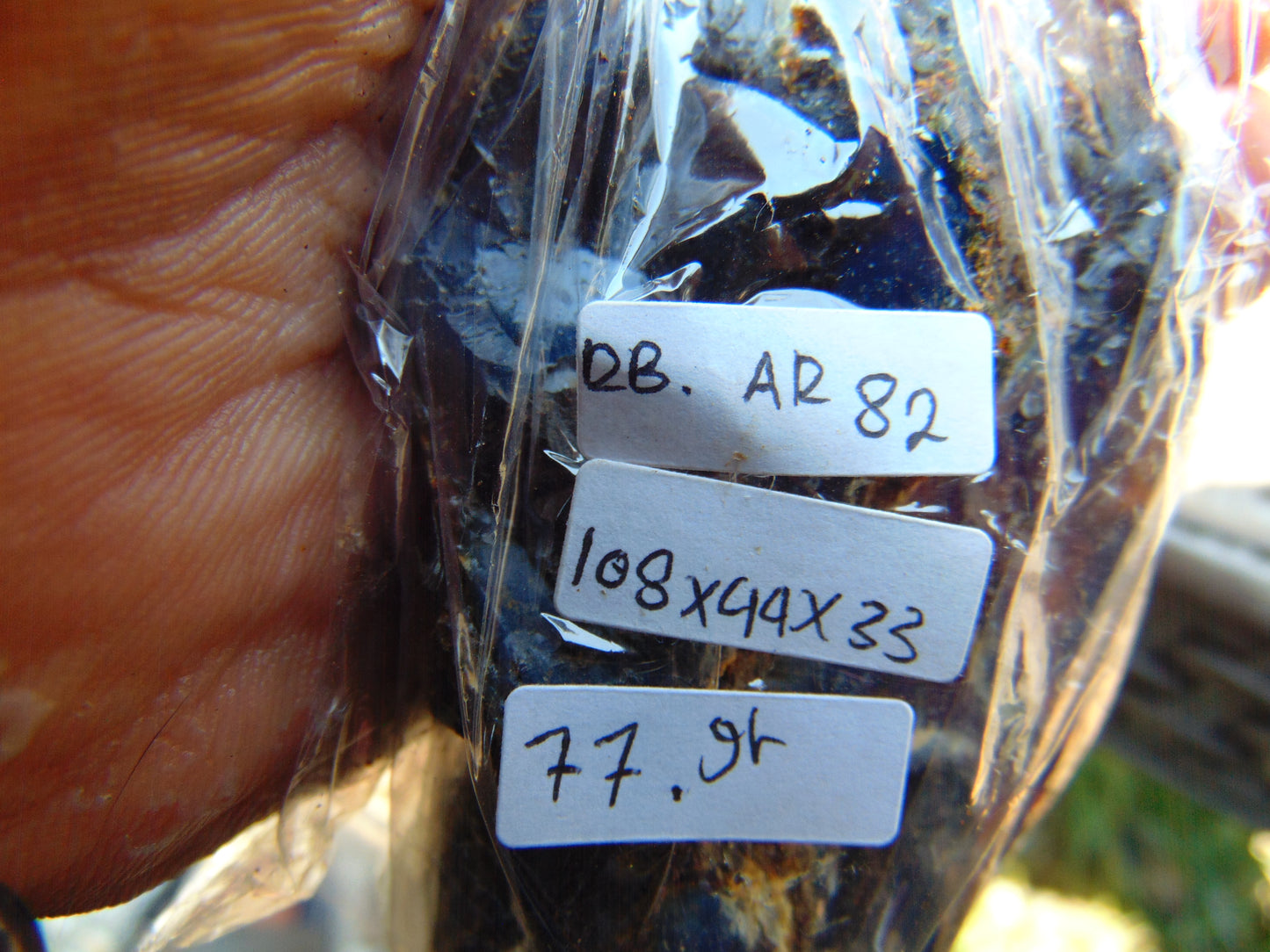 77 gram Rough Raw Indonesian Blue Amber for Healing RBAR82