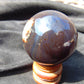 112 gr Shaped Ball Sphere Indonesian Blue Amber for Healing AJ1053