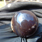 112 gr Shaped Ball Sphere Indonesian Blue Amber for Healing AJ1053