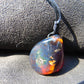 9 gr Pendant 36x28x20 mm Indonesian Blue Amber for Healing PBY293