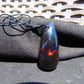 12 gr Teardrop Pendant 50x21 mm Indonesian Black Blue Amber for Healing 25A38