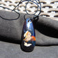 12 gr Teardrop Pendant 50x21 mm Indonesian Black Blue Amber for Healing 25A38
