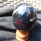 169 gr Shaped Egg 72x64 mm Indonesian Black Blue Amber for Healing AJ1068