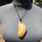 49 gr Genuine Natural Indonesian Aromatic Perfumed Yellow Amber Big Pendant 26CPX70