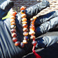 18gr Hand Tasbih 33+2 Beads 8 mm Indonesian Cherry Red Amber for Healing 26TBS31