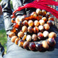 18gr Hand Tasbih 33+2 Beads 8 mm Indonesian Cherry Red Amber for Healing 26TBS31