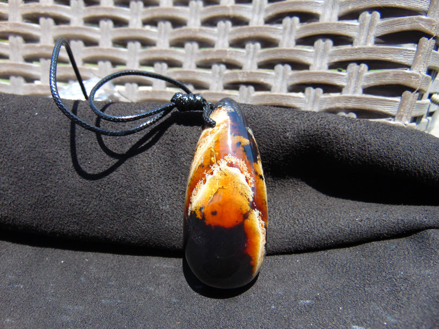27 gr Teardrop Pendant Indonesian Amber for Healing 25Y14