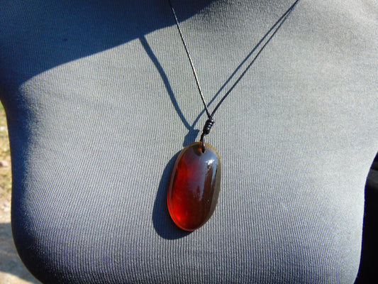 9 gram Pendant Indonesian Red Amber for Healing PBA333