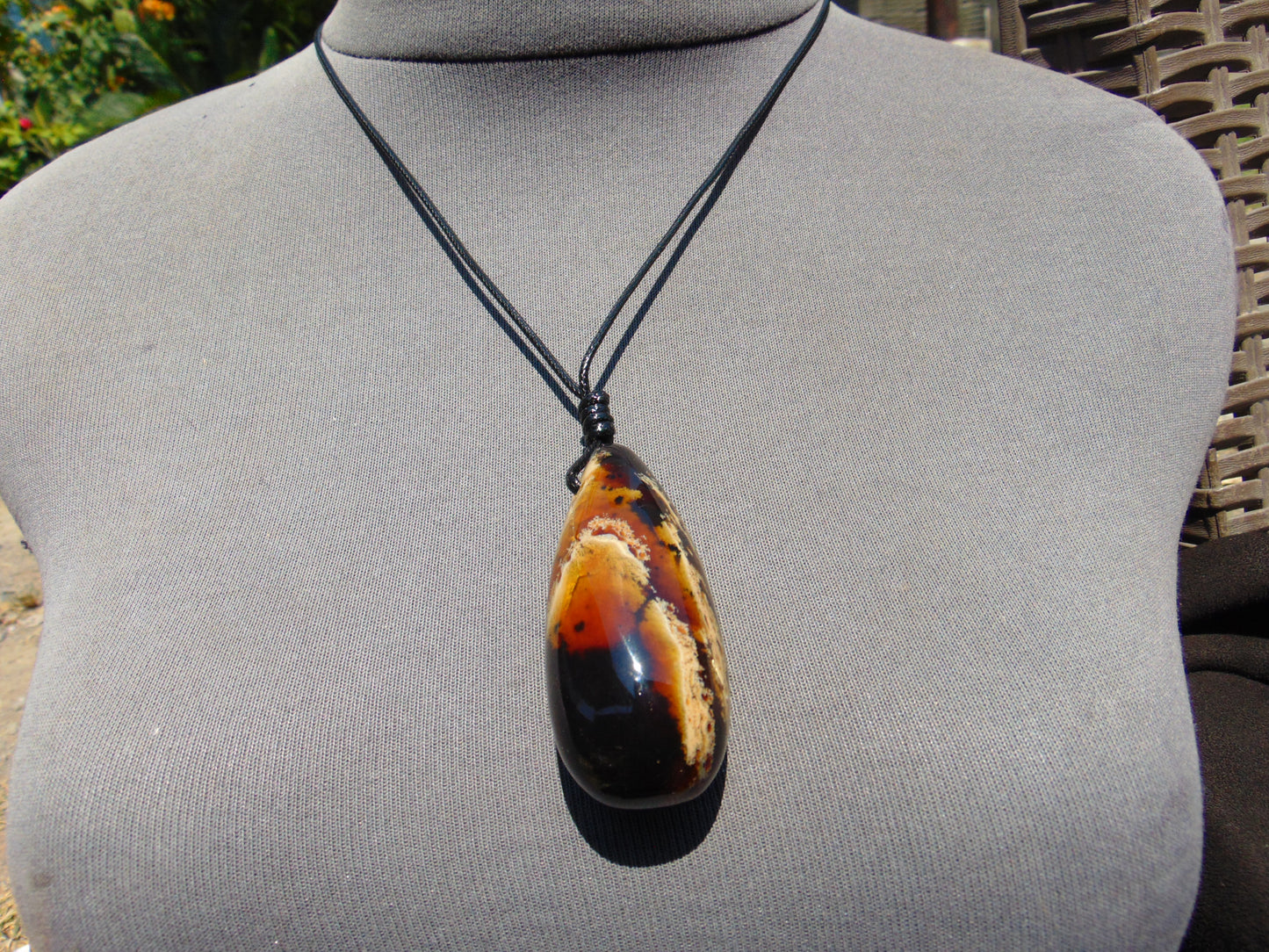 27 gr Teardrop Pendant Indonesian Amber for Healing 25Y14