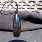 13 gr Teardrop Pendant Indonesian Blue White Amber for Healing 25Y17