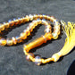 18 gr Hand Tasbih 33+2 Beads 8 mm Indonesian Yellow Blue Amber for Healing 26TBS28