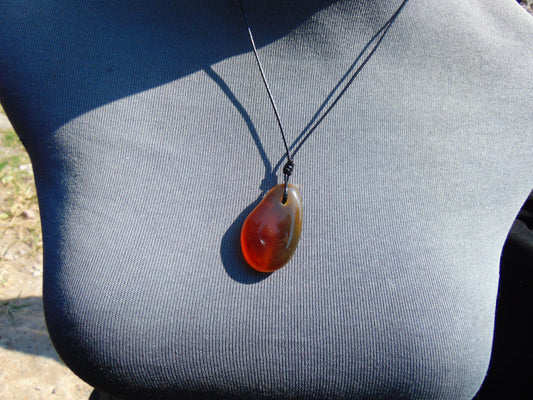 7 gram Pendant Indonesian Red Amber for Healing PB295