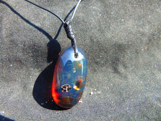 6 gram Pendant Indonesian Blue Amber for Healing PBA385