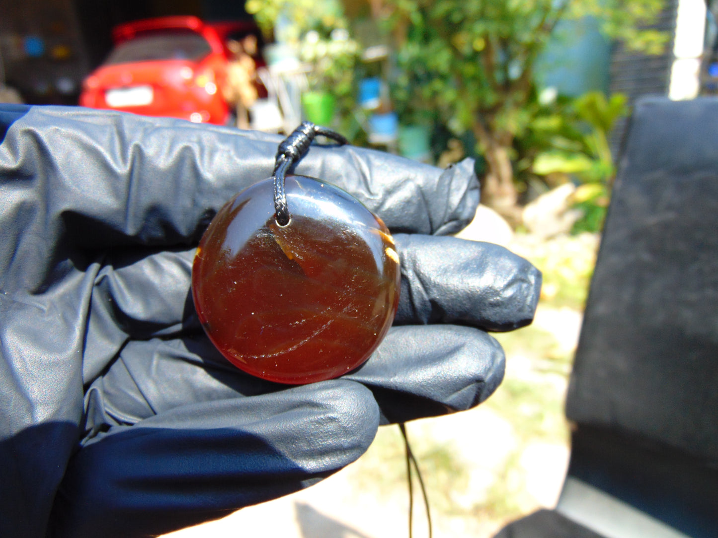 9 gram Pendant Indonesian Red Amber for Healing PBN234