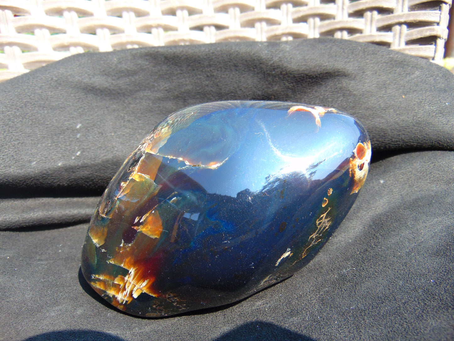 493 gr Full Polished Indonesian Blue Amber for Healing 26AR273